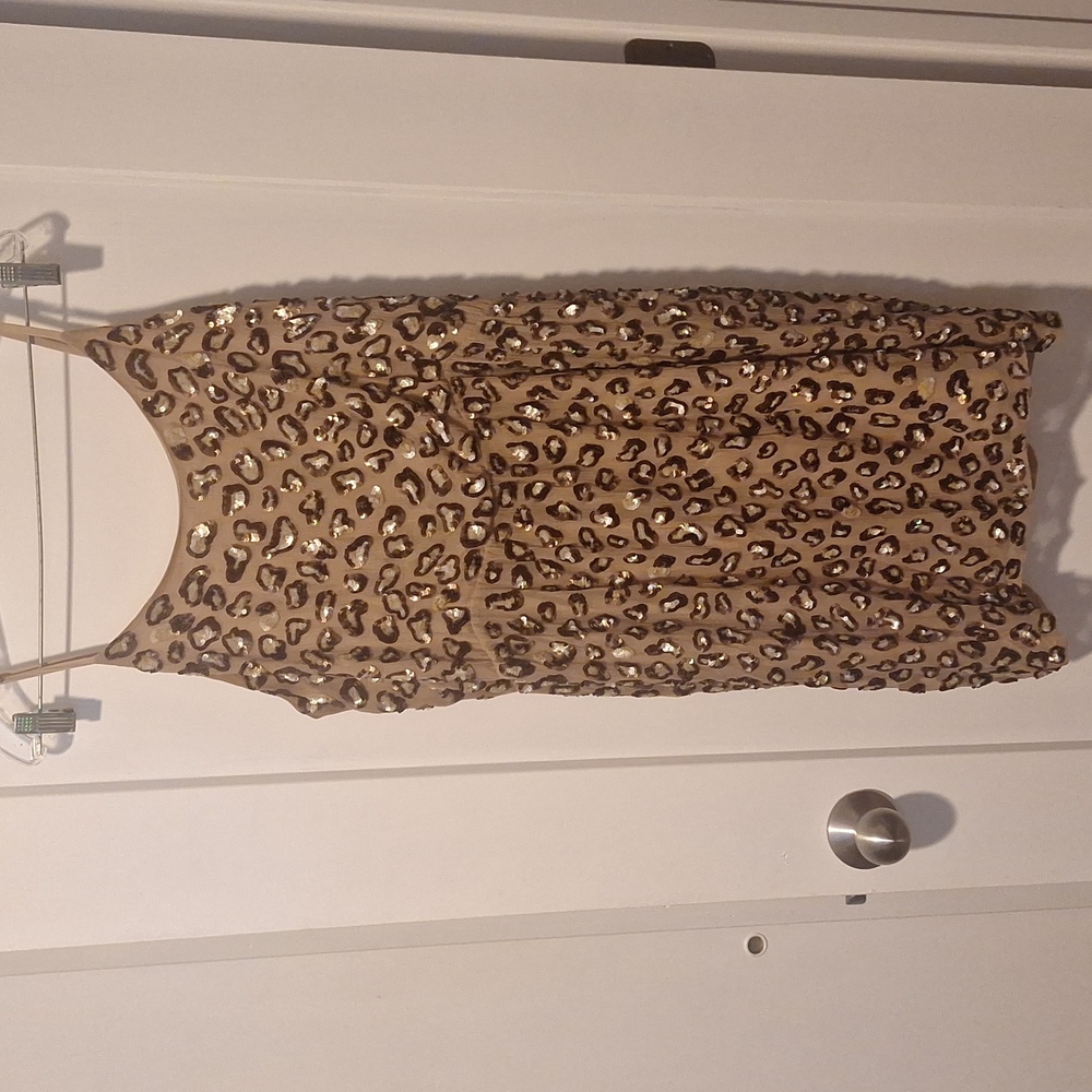 Leopard sequin Alice + Olivia dress